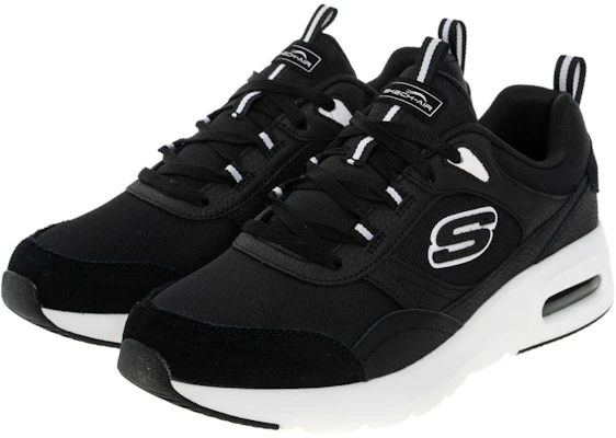Skechers SKECH-AIR COURT 舒適 百搭 休閒 耐磨透氣 低筒 跑步鞋 男款 黑色 Lookbook Skechers SKECH-AIR COURT 舒適 百搭 休閒 耐磨透氣 低筒 跑步鞋 男款 黑色