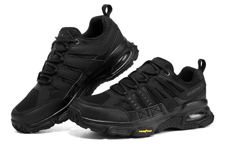 Shop Skechers SKECH-AIR Envoy 耐磨透氣 低筒 跑步鞋 黑色