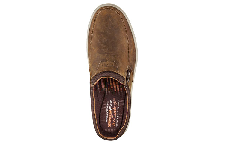 Shop Skechers Skech-Air Porter-Vamen 'Brown Slip-On' 65097-BRN