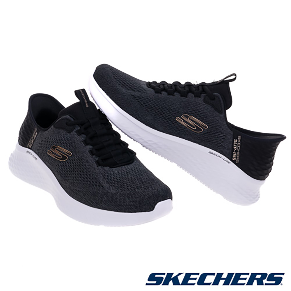 Lookbook SKECHERS Skech-Lite Pro 宽楦休闲运动鞋 黑色 232466WBKGY