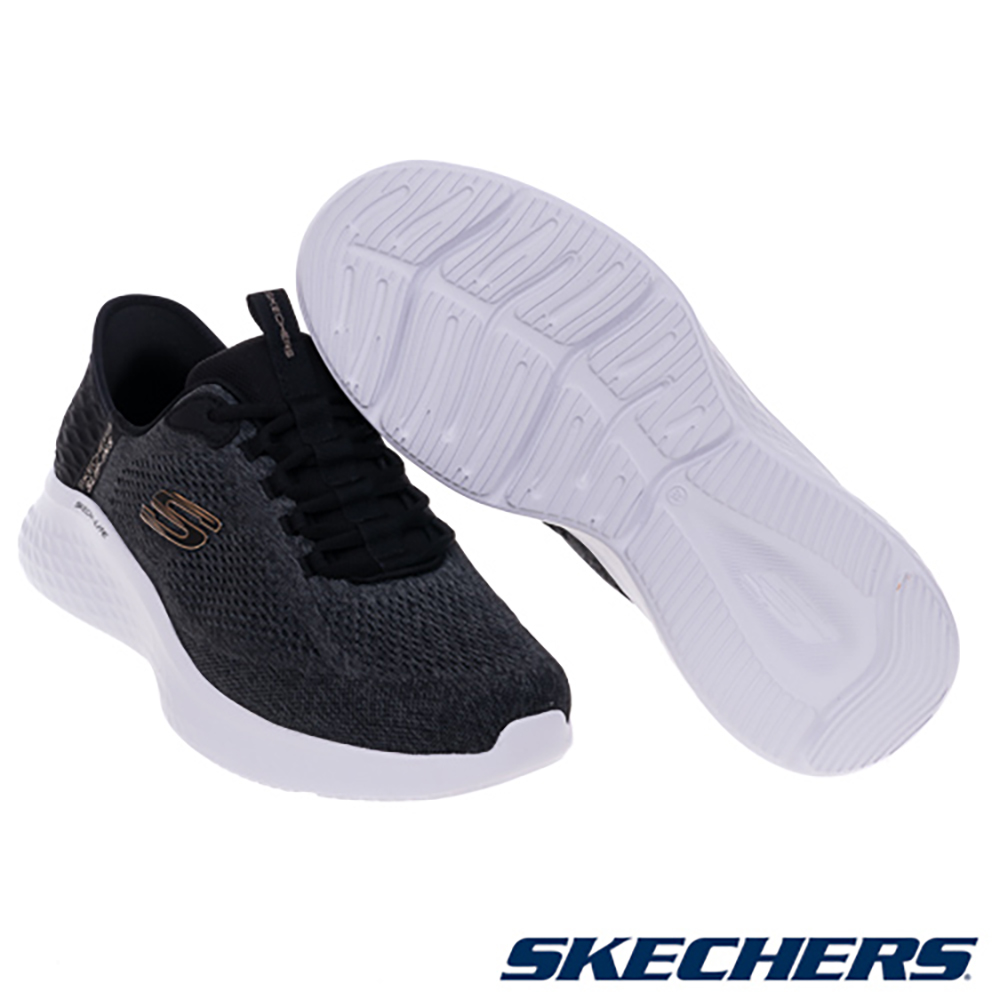 Shop SKECHERS Skech-Lite Pro 宽楦休闲运动鞋 黑色 232466WBKGY
