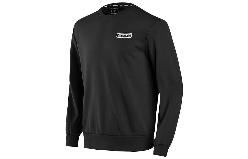 Skechers SKX Classic Pullover Sweatshirt for Men - Letter Print, Carbon Black P422M062-0018