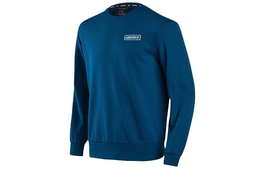 Skechers SKX Classic Pullover Sweatshirt Letter Print - Poseidon Blue P422M062-00H1