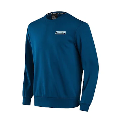 Skechers SKX Classic Pullover Sweatshirt Letter Print - Poseidon Blue P422M062-00H1