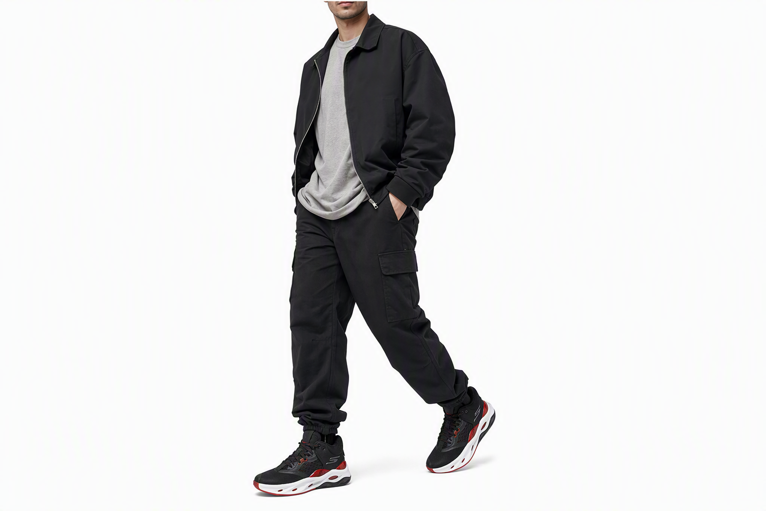 Order Skechers SKX FLOAT 減震防滑耐磨 高筒 籃球鞋 男款 黑紅