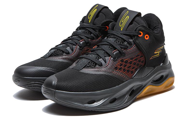 Lookbook スケッチャーズ SKX FLOAT 黒×オレンジ 253000-BKOR