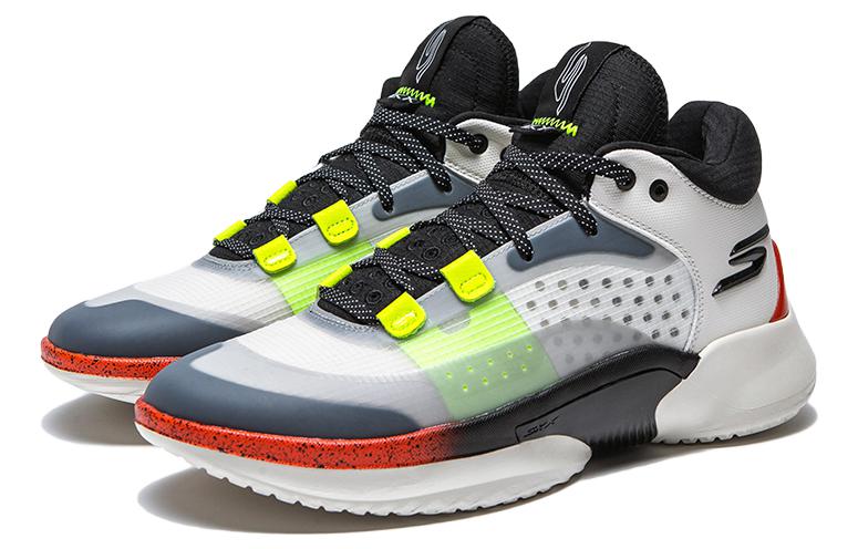 Lookbook Skechers SKX Resagrip Putih Hitam Oren 253005-WBO