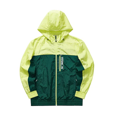 Skechers SKX Retro Colorblock Hooded Woven Jacket Green - L121M159-00XW