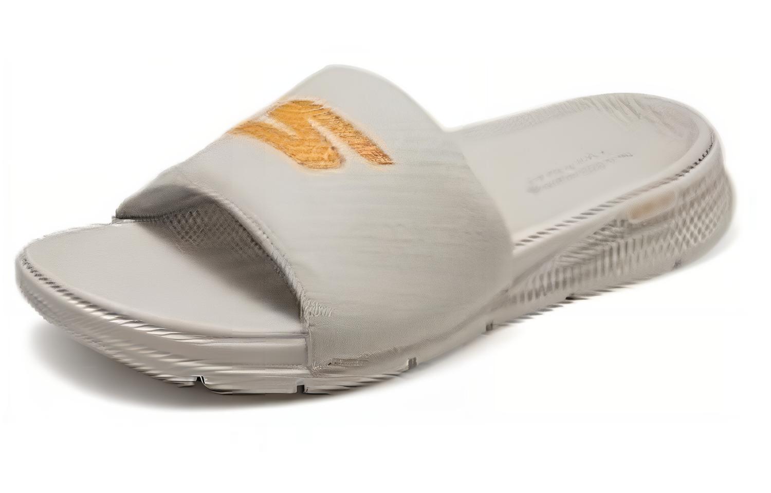 Shop スケッチャーズスライド ライトグレー 229032-TPOR