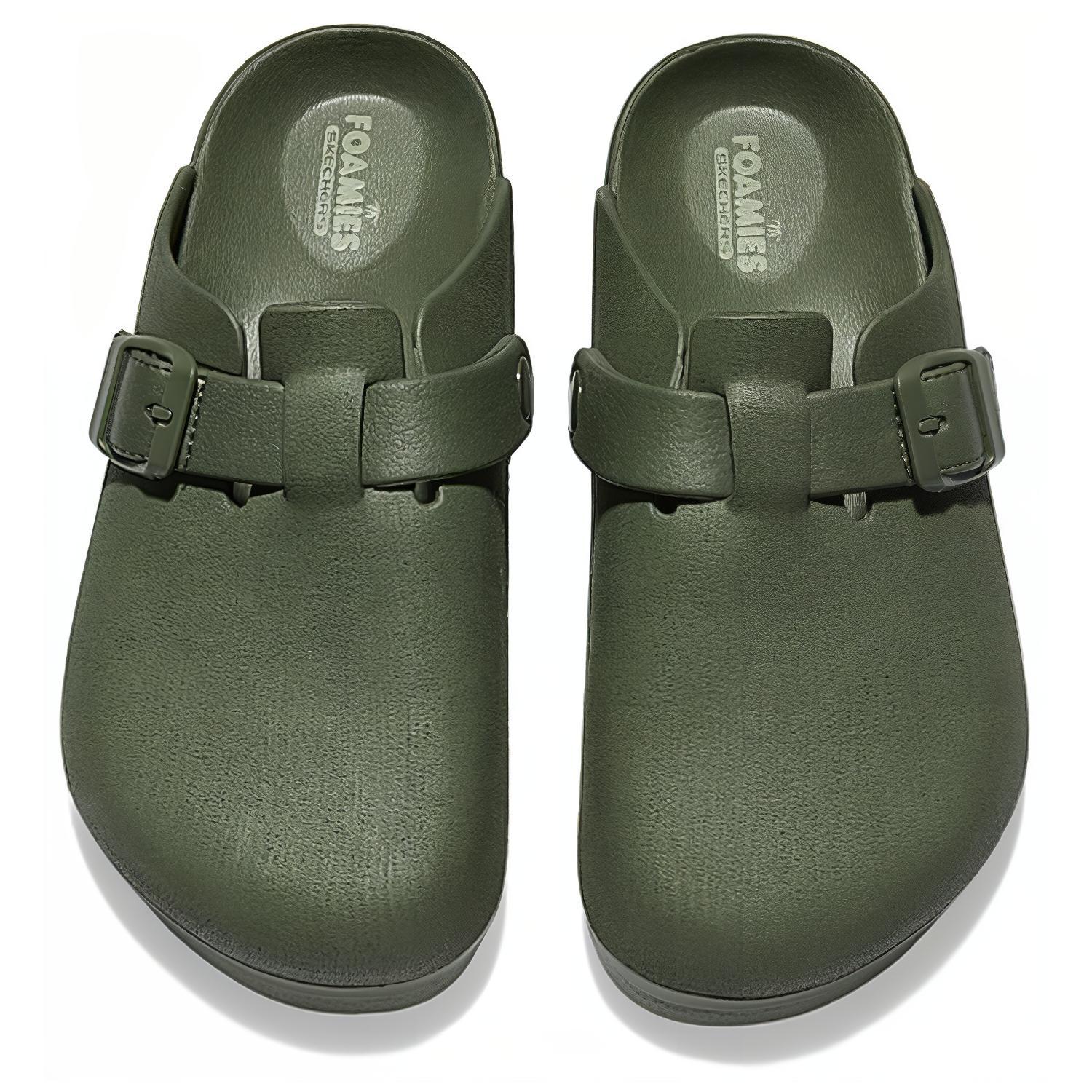 Shop スケッチャーズ スライド 'クワイエットドライ グリーン' 243070-OLV 243070-OLV