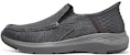 Skechers Slip-ins Parson Dewitt 'Charcoal' Lelaki Kasual Kelabu 204806-CHAR