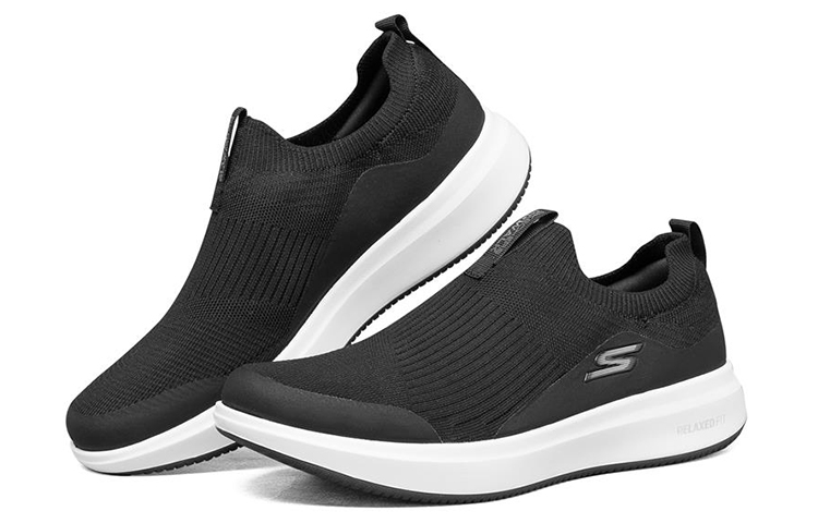 Lookbook Skechers Slip-On 'Hitam' 216051-BKW