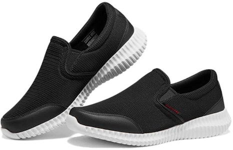 Skechers 低幫緩震一腳蹬 懶人休閒鞋 黑 Lookbook Skechers 低幫緩震一腳蹬 懶人休閒鞋 黑