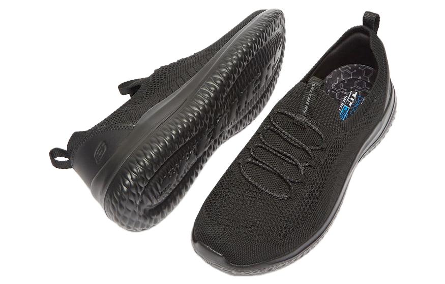 Shop Skechers 圓頭套足 舒適百搭 低筒 生活休閒鞋 男款 黑色