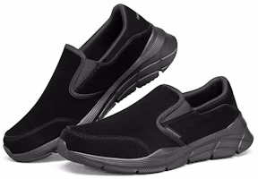 Lookbook 스케쳐스 슬립온 블랙 캐주얼 (Skechers Slip-on Black Casual) 232019-BBK