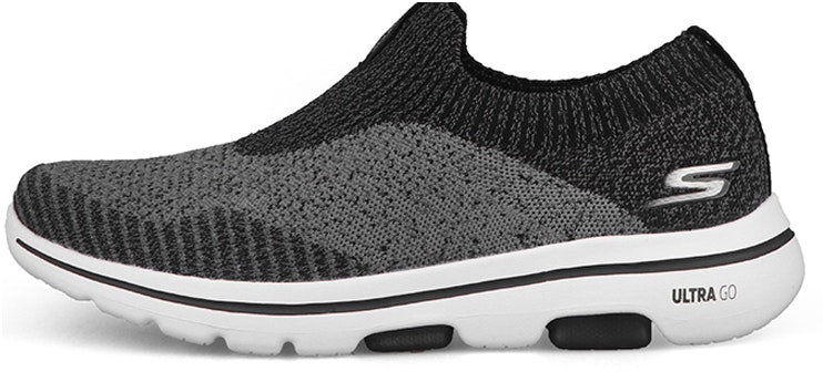 skechers-slip-on-low-black-grey-55504-bkw
