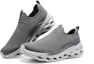Shop Skechers 舒適百搭一腳蹬 耐磨透氣 低筒 生活休閒鞋 男款 灰色