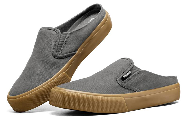Lookbook Zapatos Skechers sin cordones grises. 237056-CHAR