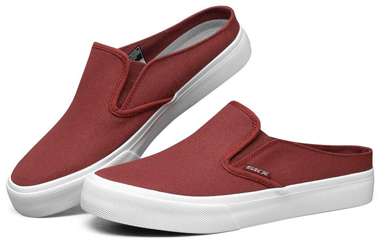 Lookbook Zapatos Skechers Sin Cordones Rojos 237056-BURG