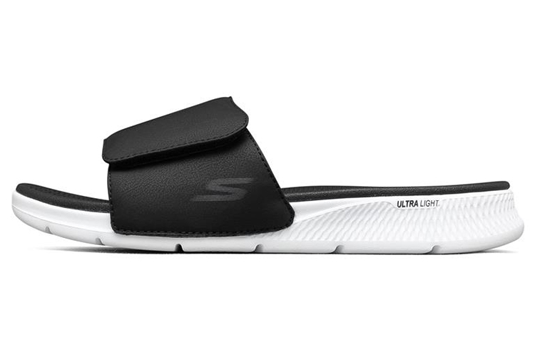 Skechers Slip-Resistant Slides 'Black White' 229033-BKW