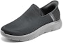 Lookbook Skechers Slip Ins Go Walk 'Kelabu Gelap' 216491-DKGY
