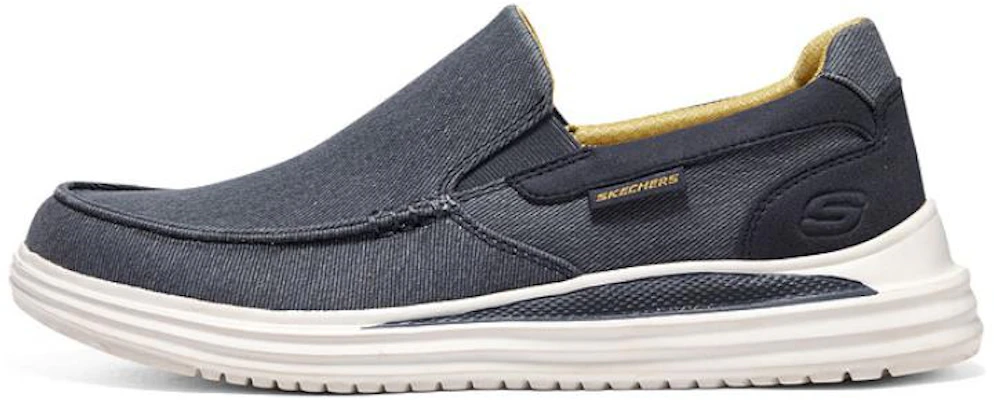 Skechers Slip Resistant Lage Slip-On Sneaker ''Donkerblauw'' 204785-NVY Buy Skechers Slip Resistant Lage Slip-On Sneaker ''Donkerblauw'' 204785-NVY