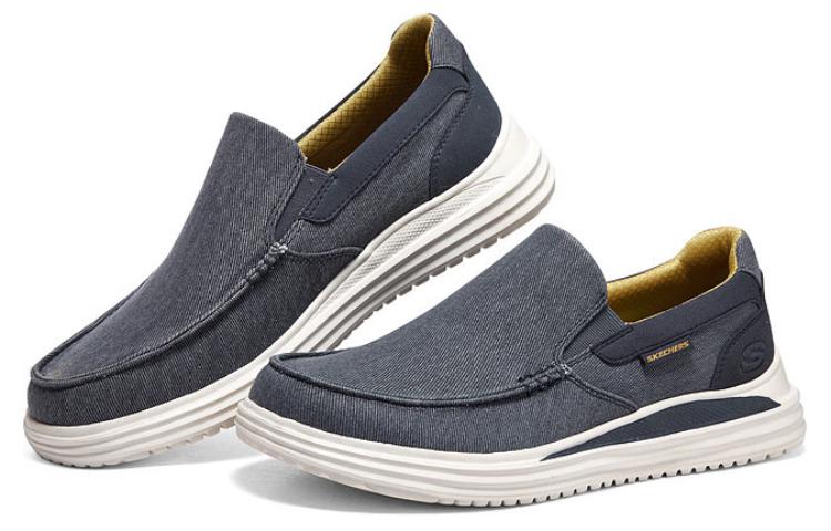 Lookbook Skechers Slip Resistant Lage Slip-On Sneaker ''Donkerblauw'' 204785-NVY