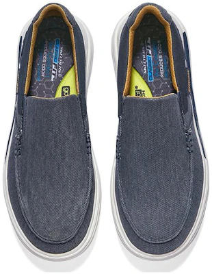 Skechers Slip Resistant Lage Slip-On Sneaker ''Donkerblauw'' 204785-NVY Shop Skechers Slip Resistant Lage Slip-On Sneaker ''Donkerblauw'' 204785-NVY