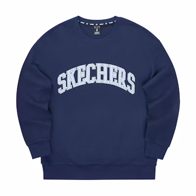 Skechers Soft & Comfortable Unisex Navy Blue Casual Sweatshirt L324U065-00DU