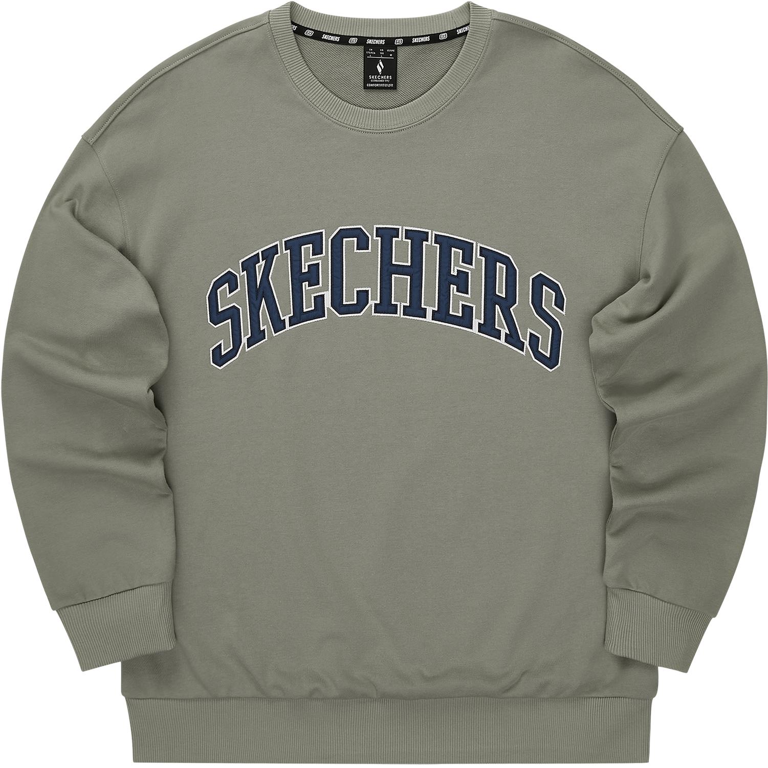 Skechers Soft Comfort Casual Unisex Sweatshirt - Laurel Oak Gray L324U065-04AU