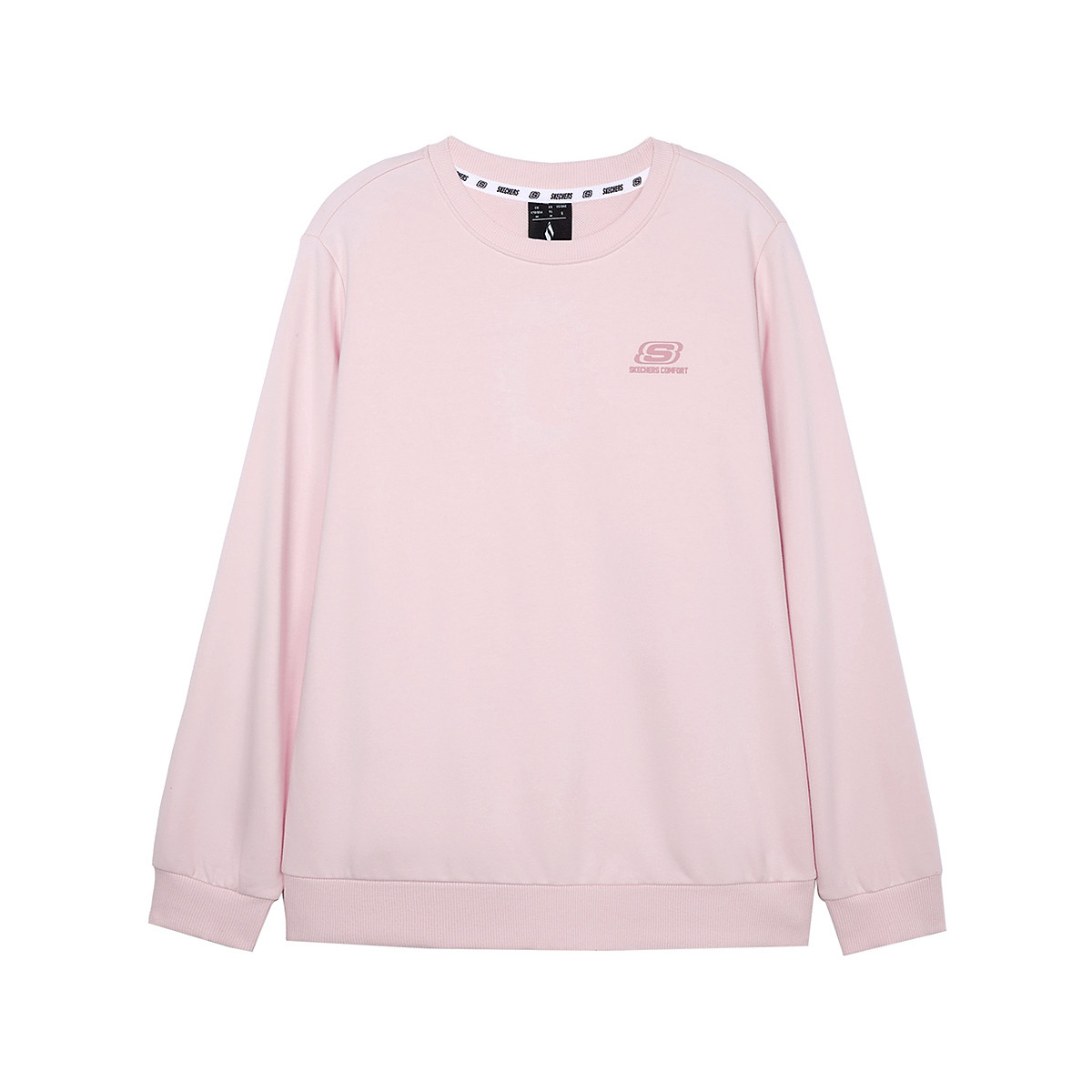 Skechers Soft Stretch Crewneck Sweatshirt Unisex Light Purple Pink L424U169-00EJ