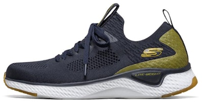 Skechers Solar Fuse Sports Shoes Dark-Blue 'Navy Blue Yellow' 666139-NVYL Skechers Solar Fuse Sports Shoes Dark-Blue 'Navy Blue Yellow' 666139-NVYL