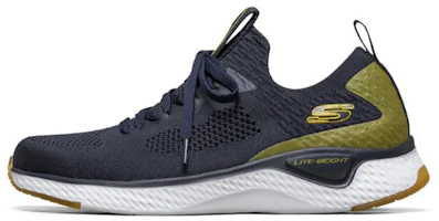 Skechers Solar Fuse Sports Shoes Dark-Blue 'Navy Blue Yellow' 666139-NVYL Skechers Solar Fuse Sports Shoes Dark-Blue 'Navy Blue Yellow' 666139-NVYL