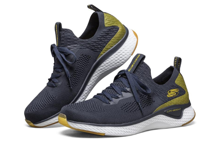 Lookbook Skechers Solar Fuse Sportschoenen Donkerblauw ''Navy Blue Yellow'' 666139-NVYL