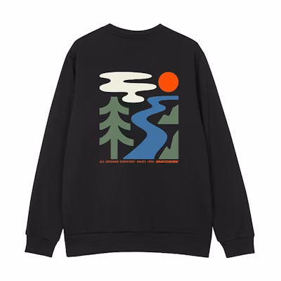 Skechers Solid Back Graphic Crewneck Long-Sleeve Sweatshirt Unisex L422U229