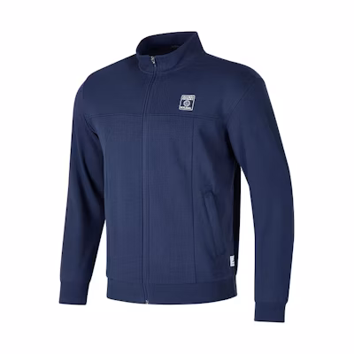 Skechers Solid Color Casual Comfort Long Sleeve Jacket Navy Blue P324M016-02MZ