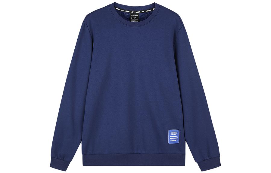 Skechers Solid Color Crewneck Long Sleeve Sweatshirt L422M162