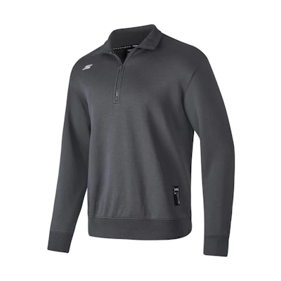 Skechers Solid Color Knit Pullover Sweatshirt Iron Gray/00C9 P423M140-00C9