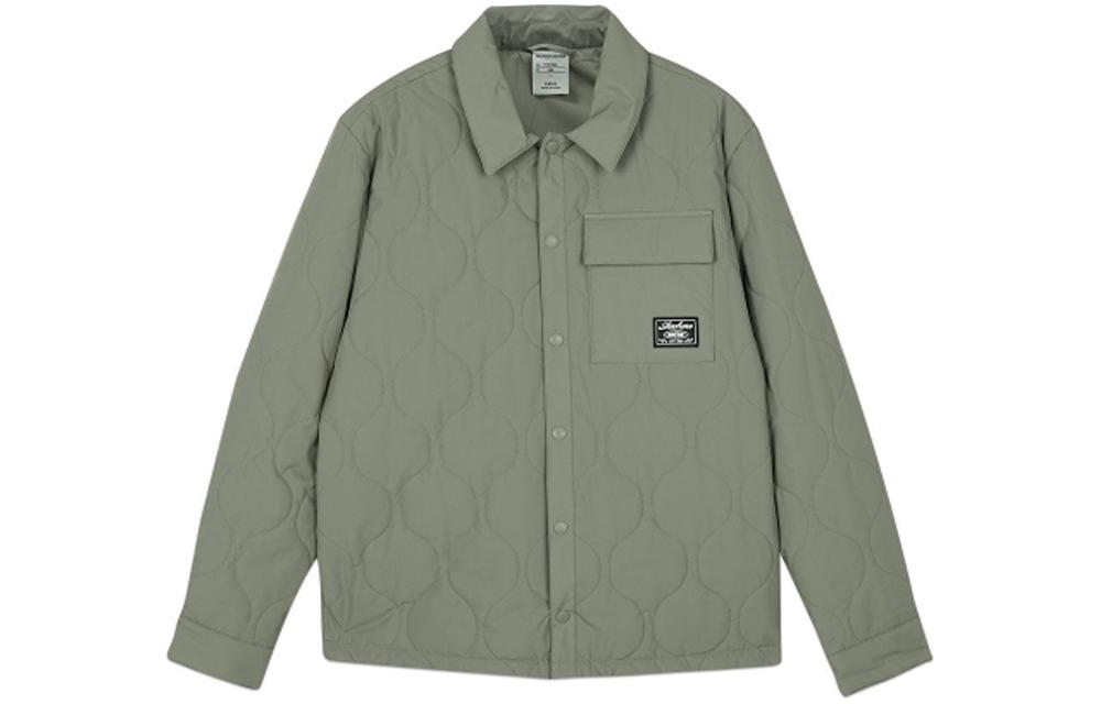 Skechers Solid Color Long-Sleeve Casual Jacket in Vetiver Green L423M1180-1DR