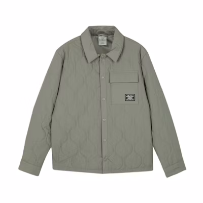 Skechers Solid Color Long-Sleeve Casual Jacket in Vetiver Green L423M1180-1DR