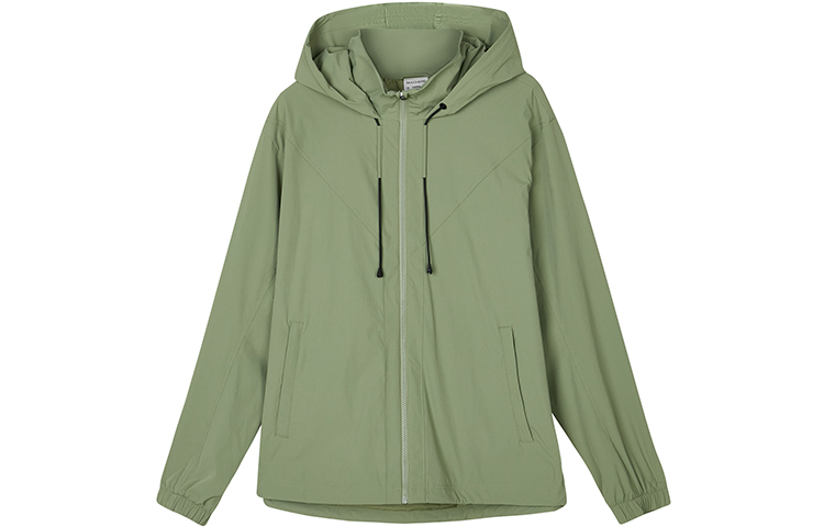 Skechers Solid Color Zip-Up Hoodie Jacket - Green L323M069-01MX