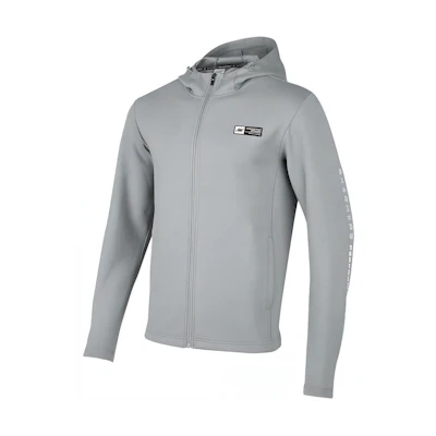 Skechers Solid Fleece Stand Collar Jacket - Gale Gray P423M095-02N6