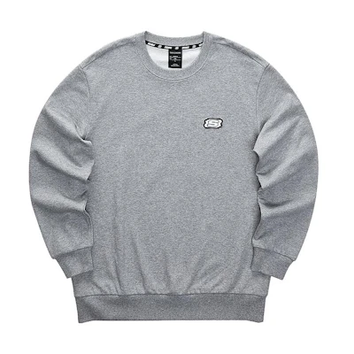 Skechers Solid Knit Crewneck Sweatshirt Light Gray L423M076-004F