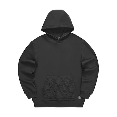 Skechers Solid Knit Pullover Hoodie in Carbon Black L421M027