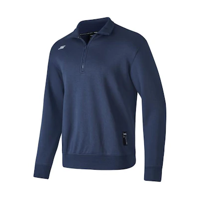 Skechers Solid Knit Pullover Sweatshirt Navy Academy Blue P423M140-02MZ