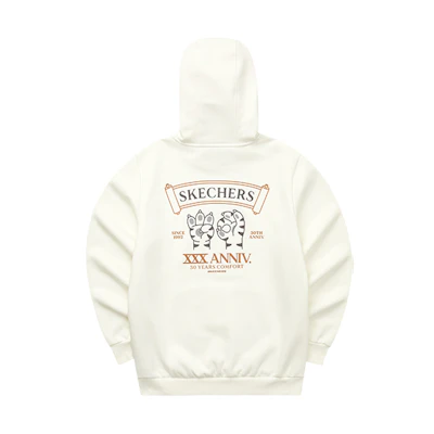 Skechers Solid Letter Tiger Claw Logo Fleece Hoodie Winter Unisex L122U269