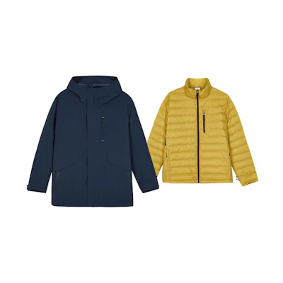 Skechers Solid Outdoor Thermal Jacket Two-Piece Set Navy/Black L423M169-0029