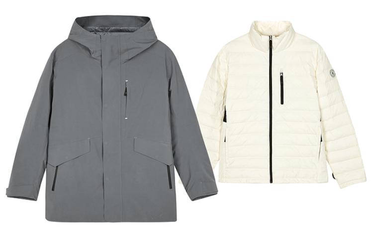 Skechers Solid Outdoor Warm 2-Piece Jacket Set in Tranquil Gray L423M169-00AV
