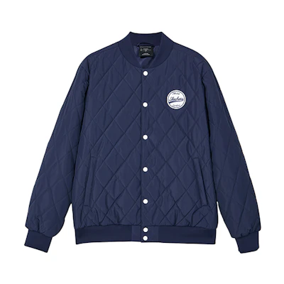 Skechers Solid Single-Breasted Long Sleeve Jacket Navy Blue L323M067-00DU