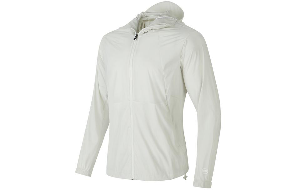 Skechers Solid Zipper Hoodie Breathable Sports Jacket - Lunar Gray P224M055-00MV